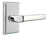 Emtek 8121MUS26LH polished chrome passage door lever