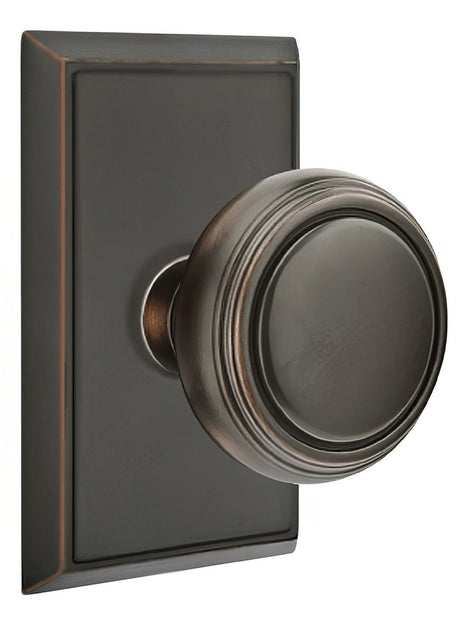 Emtek 8121NWUS10B oil rubbed bronze passage door knob
