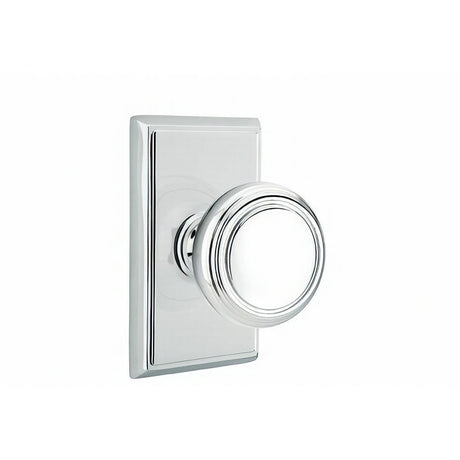 Emtek 8121NWUS26 polished chrome passage door knob