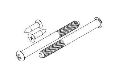 Kwikset Screw Pack for 780; 970; 980 Single Deadbolt in Bright Brass