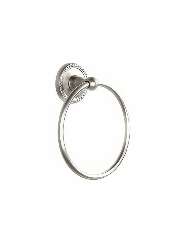 Century Hardware 81320-15 satin nickel towel ring