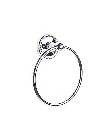 Century Hardware 81320-26 Aria towel ring in satin nickel, additional view