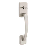 Kwikset 814BFH Brentford Handle Only; No Deadbolt in Satin Nickel