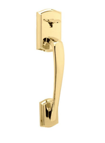 Kwikset 814PTH Prescott Handle Only, No Deadbolt in Lifetime Brass