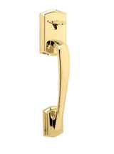 Kwikset 814PTH Prescott Handle Only, No Deadbolt in Lifetime Brass