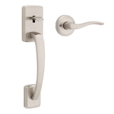 Kwikset 815BFHXSEL Passage Brentford Handleset in Satin Nickel