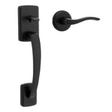 Kwikset 815BFHXSEL Passage Brentford Handleset in Matte Black