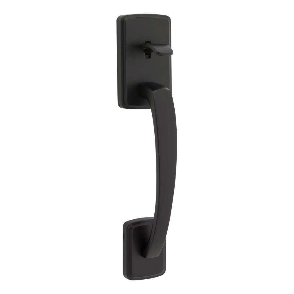 Kwikset 815BFHXSOK Passage Brentford Handleset in Matte Black