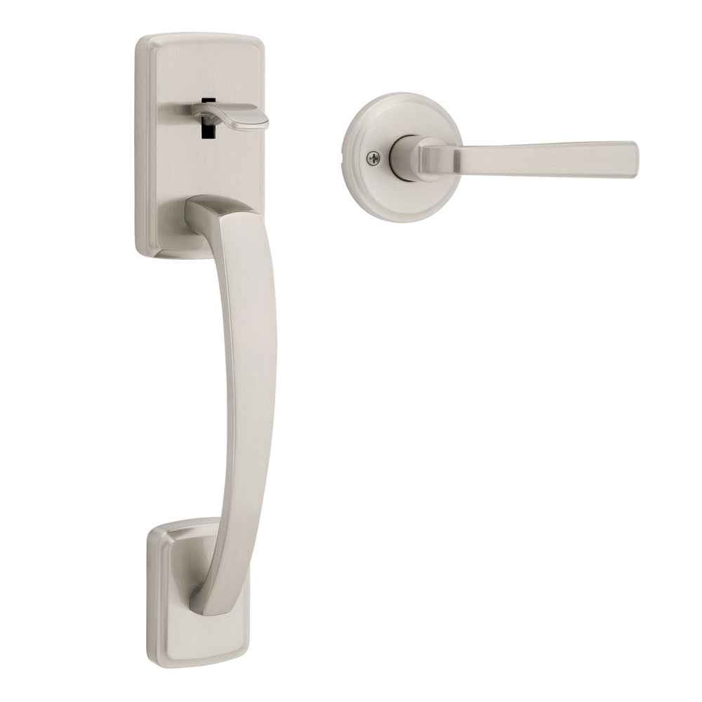 Kwikset 815BFHXTDL Passage Brentford Handleset in Satin Nickel