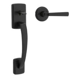 Kwikset 815BFHXTDL Passage Brentford Handleset in Matte Black