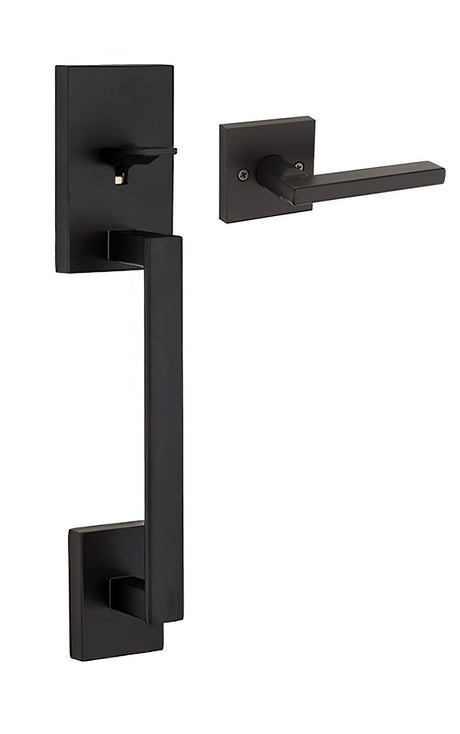 Kwikset 815SCEXHFLSQT-514 iron black lower handleset