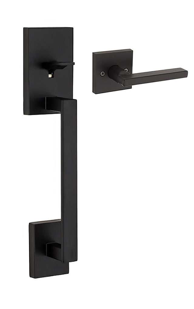 Kwikset 815SCEXHFLSQT-514 iron black lower handleset