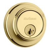Kwikset 816-3S polished brass single cylinder deadbolt