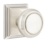 Emtek 8161NWUS15 satin nickel passage door knob