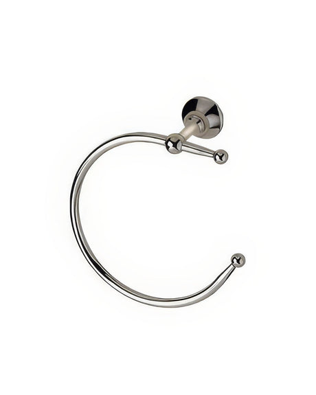 Century Hardware 81620-14 polished nickel/polished brass towel ring