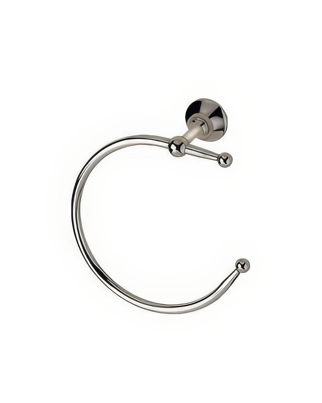 Century Hardware 81620-14 polished nickel/polished brass towel ring