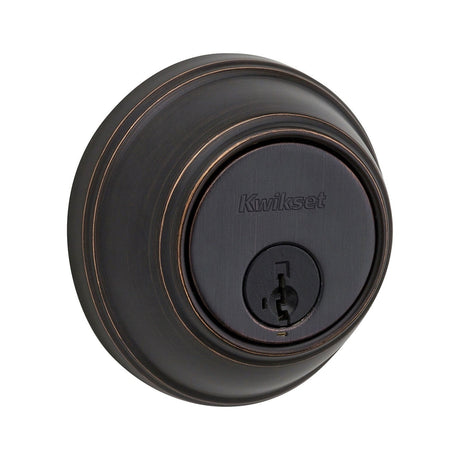 Kwikset 817-15S satin nickel single cylinder deadbolt