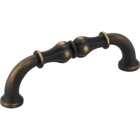 Jeffrey Alexander 818-96ABSB antique brushed satin brass cabinet drawer pull
