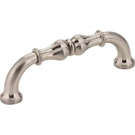 Jeffrey Alexander 818-96SN BellaÂ cabinet drawer pull in satin stainless, additional view