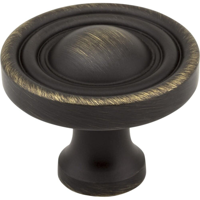 Jeffrey Alexander 818ABSB antique brushed satin brass cabinet knob