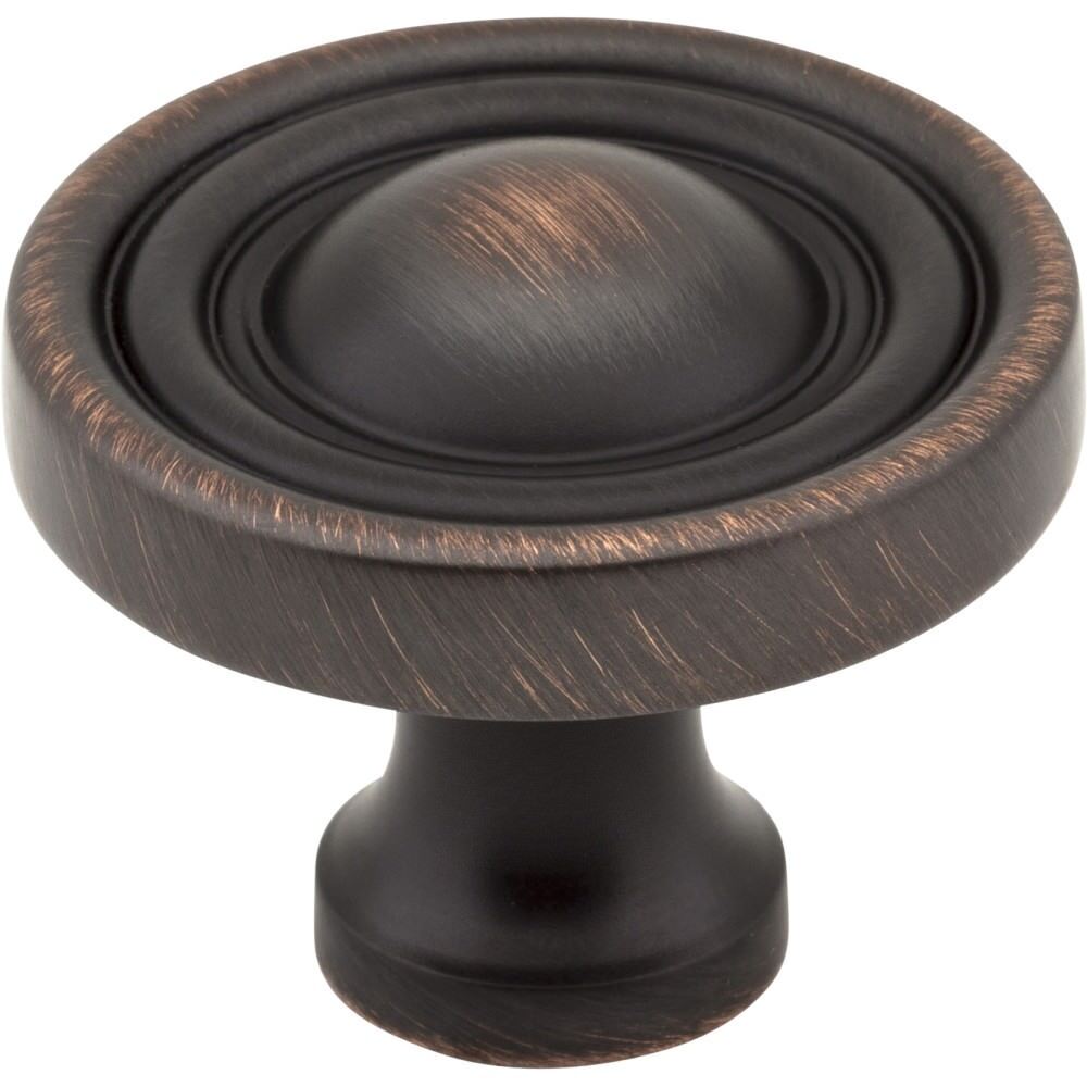 Jeffrey Alexander 818DBAC brushed oil rubbed bronze cabinet knob