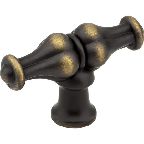 Jeffrey Alexander 818L-ABSB antique brushed satin brass cabinet knob