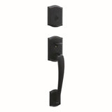 Kwikset 818PTHLIP Single Cylinder Prescott Exterior Handleset in Venetian Bronze