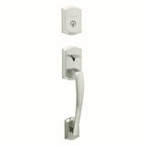 Kwikset 818PTHLIP Single Cylinder Prescott Exterior Handleset in Satin Nickel
