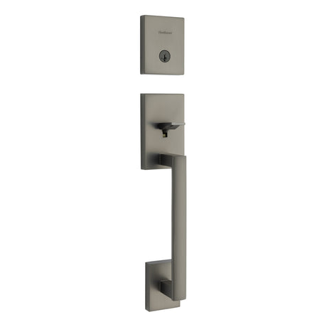 Kwikset 818SCELIP-18GS.STRKP Single Cylinder San Clemente Exterior Handleset in Iron Black