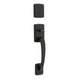 Kwikset Brentford Handleset Trim in Matte Black