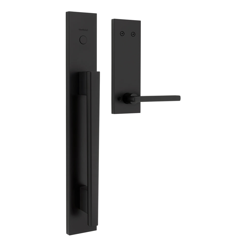 Kwikset Halifax Handleset Trim in Matte Black