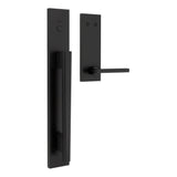 Kwikset Halifax Handleset Trim in Matte Black