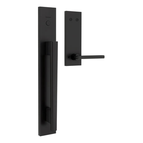 Kwikset Halifax Handleset Trim in Matte Black