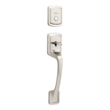 Kwikset Prague Handleset Trim in Satin Nickel