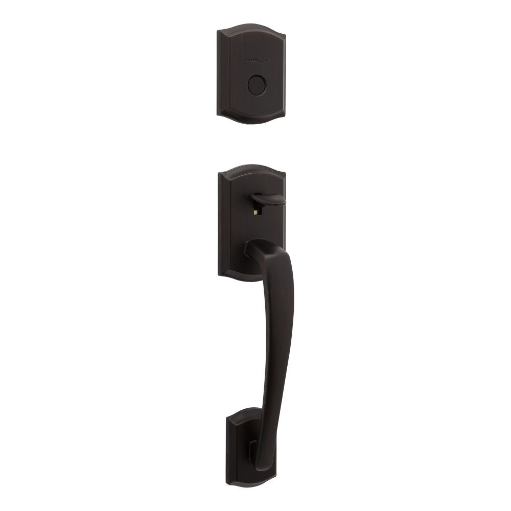 Kwikset Dummy Prescott Exterior Handleset Trim in Venetian Bronze