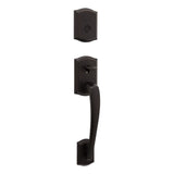 Kwikset Dummy Prescott Exterior Handleset Trim in Venetian Bronze