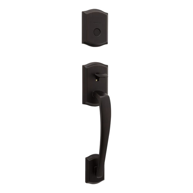 Kwikset Dummy Prescott Exterior Handleset Trim in Venetian Bronze