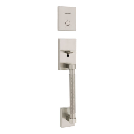 Kwikset Dummy Prava Exterior Handleset Trim in Satin Nickel
