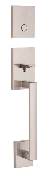 Kwikset San Clemente Handleset Trim in Satin Nickel