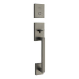 Kwikset San Clemente Handleset Trim in Gunmetal