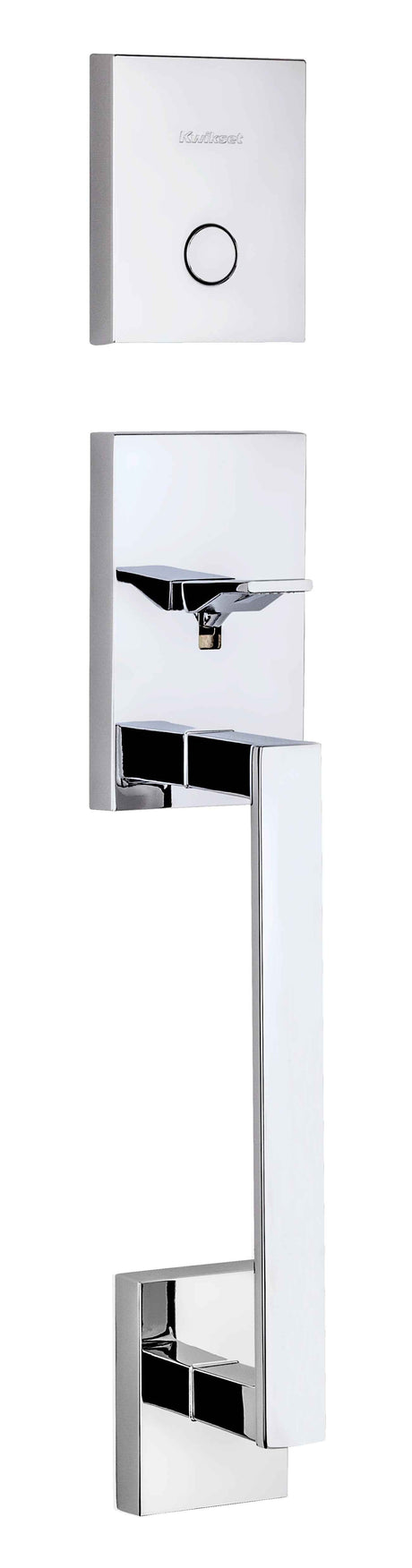 Kwikset San Clemente Handleset Trim in Bright Chrome
