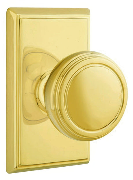 Emtek 8221NWUS3 polished brass lifetime privacy door knob