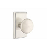 Emtek 8221PUS15 satin nickel privacy door knob