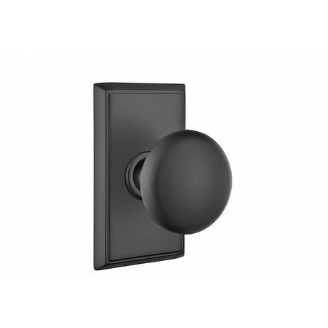 Emtek 8221PUS19 flat black privacy door knob