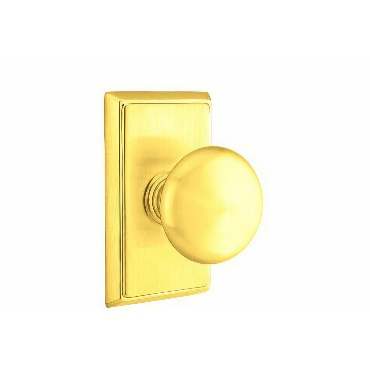 Emtek 8221PUS3 polished brass lifetime privacy door knob