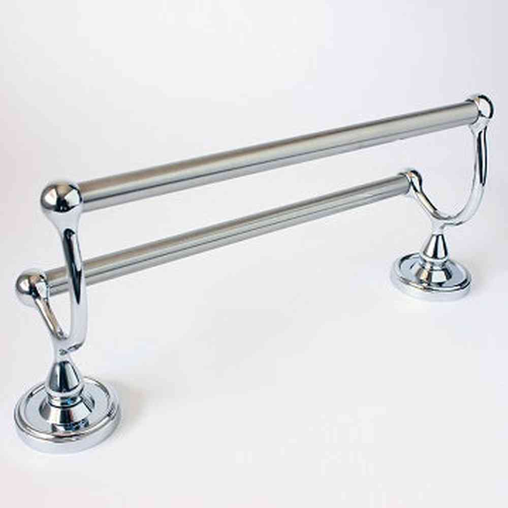 Rusticware 8222CH polished chrome double towel bar
