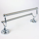 Rusticware 8222CH polished chrome double towel bar