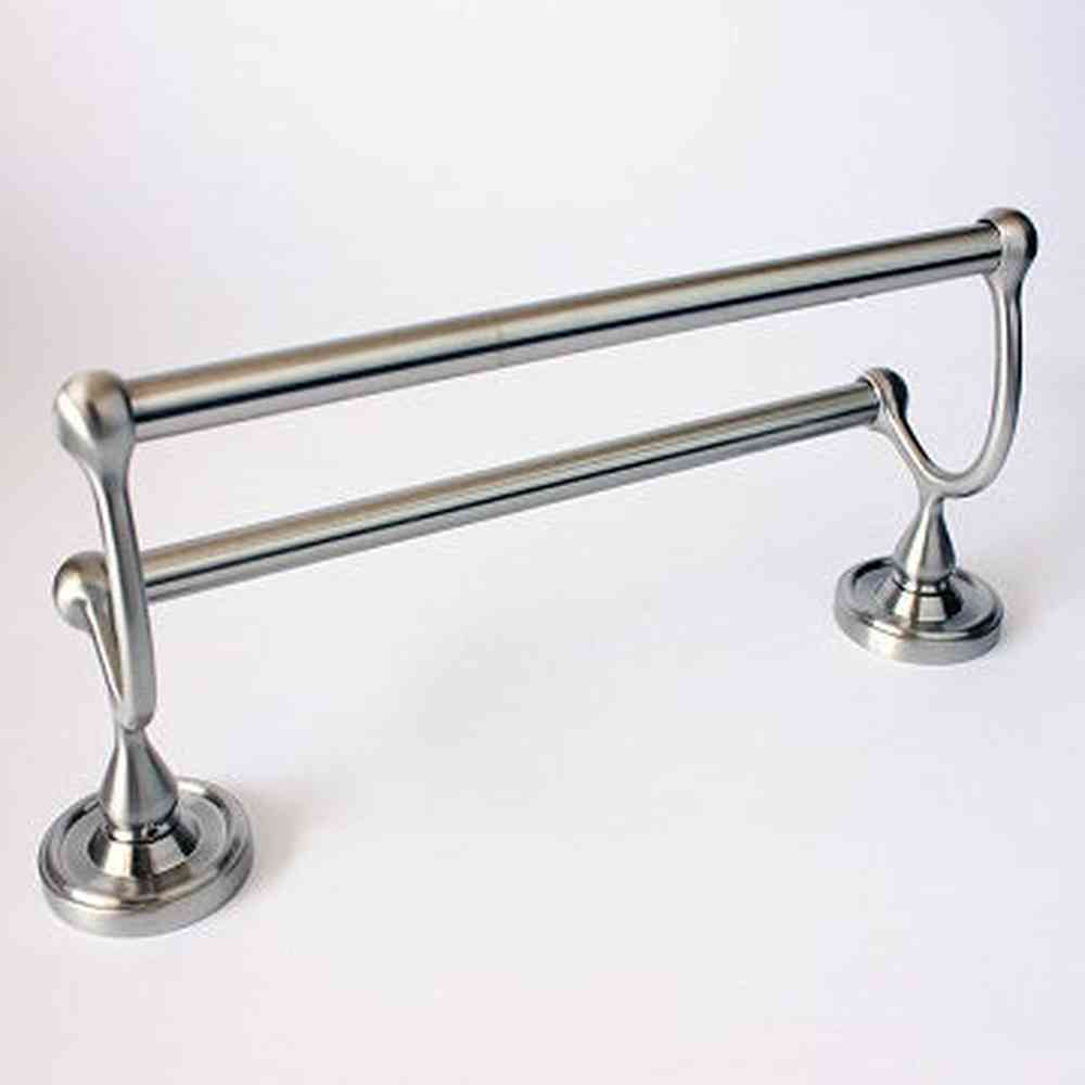 Rusticware 8222SN satin nickel double towel bar