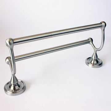 Rusticware 8222SN satin nickel double towel bar