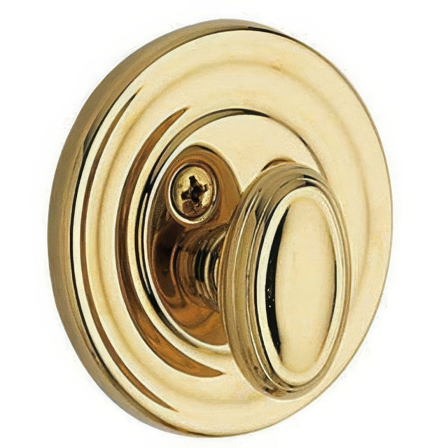 Baldwin 8231003PAT lifetime polished brass one sided deadbolt